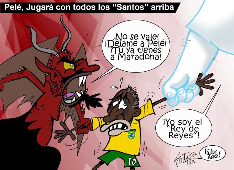 Pelé jugará con todos los ‘Santos’ arriba