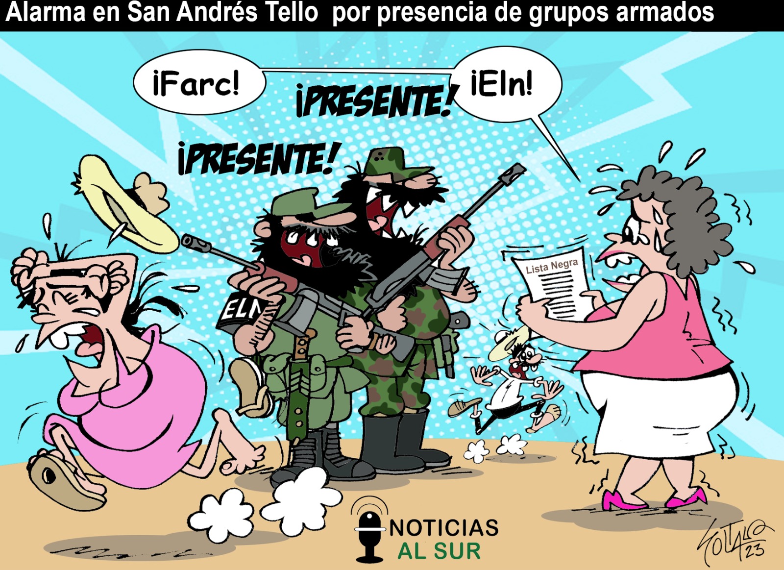 Alarma en San Andrés, Tello, por presencia de grupos armados