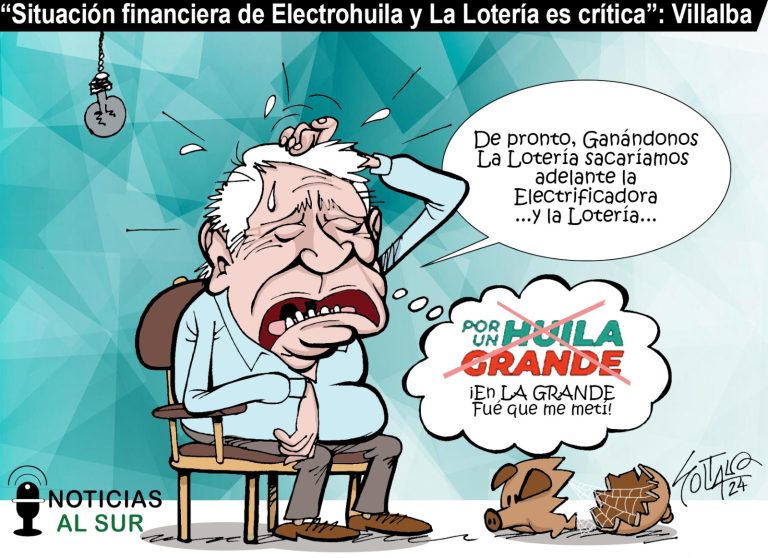 «Situación financiera de Electrohuila y la Lotería es crítica»: Villalba