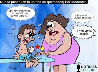 Que lo pasen (en la unidad de quemados) por inocentes