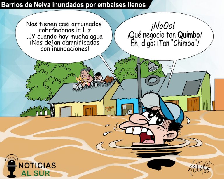 Barrios de Neiva inundados por embalses llenos