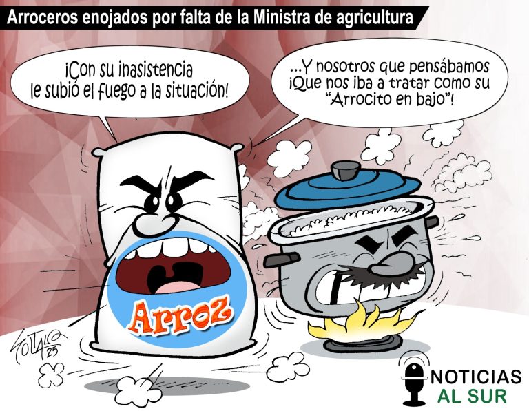 Arroceros enojados por falta de la Ministra de Agricultura
