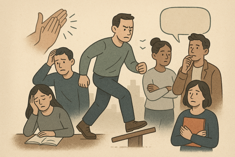 La acción no hace ruido