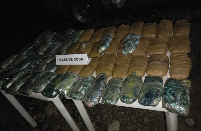 Incautan 39 kilos de coca
