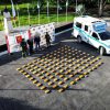 Incautan 207 kilos de cocaína en una ambulancia