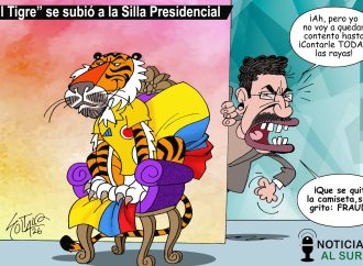 ‘El Tigre’ se subió a la Silla Presidencial