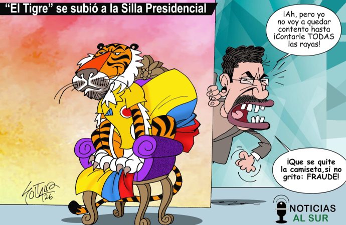 ‘El Tigre’ se subió a la Silla Presidencial