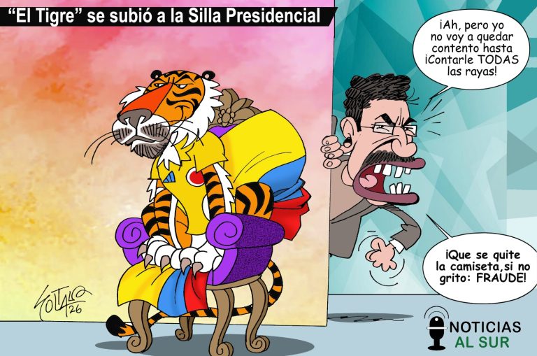 ‘El Tigre’ se subió a la Silla Presidencial