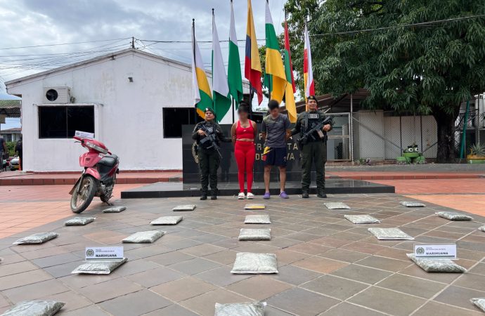 Incautan 25 libras de marihuana en Neiva.