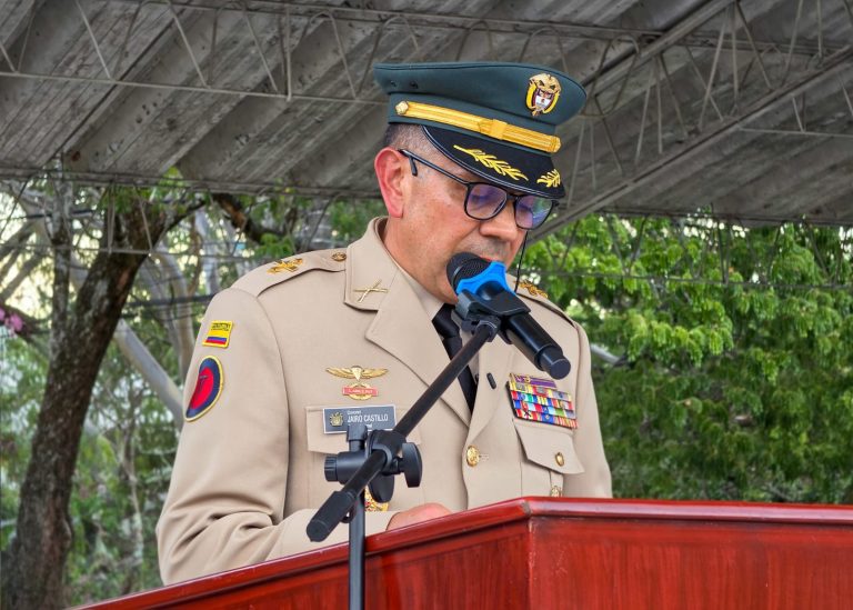 Coronel Jairo Antonio Castillo Colorado, comandante de la Novena Brigada