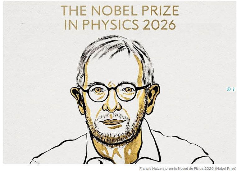 Por la astronomía de neutrinos, Nobel de Física 2026 a Francis Halzen